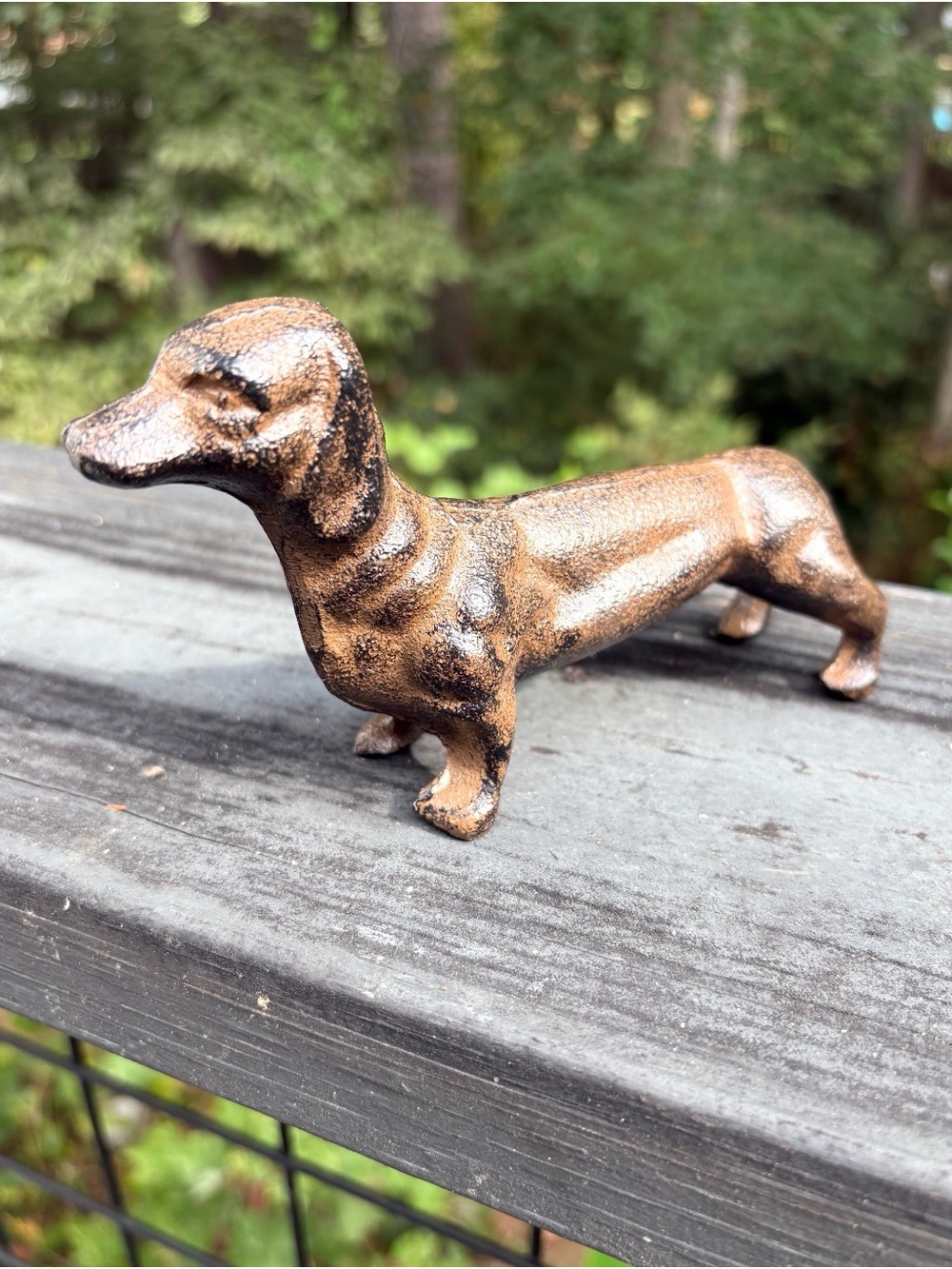 Vintage Style Dachshund Dog Cast Iron